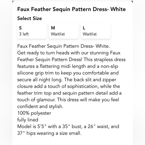 Faux Feather Sequin Midi Dress - Picture 4 of 7